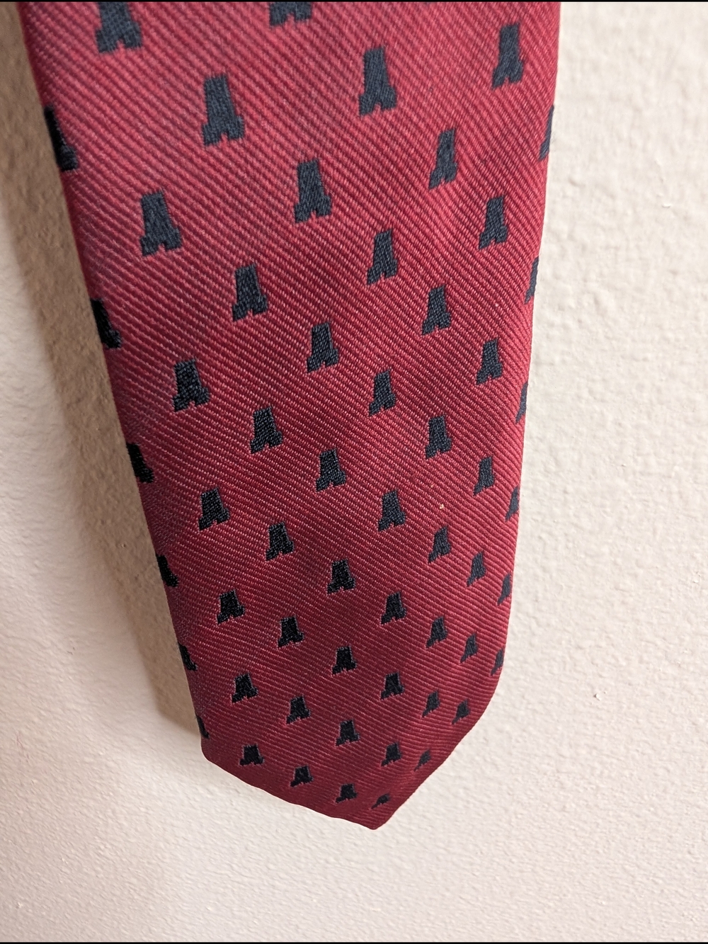 Rautaruukki Oy Finland Corporate Tie | Burgundy Navy | Vintage Finnish